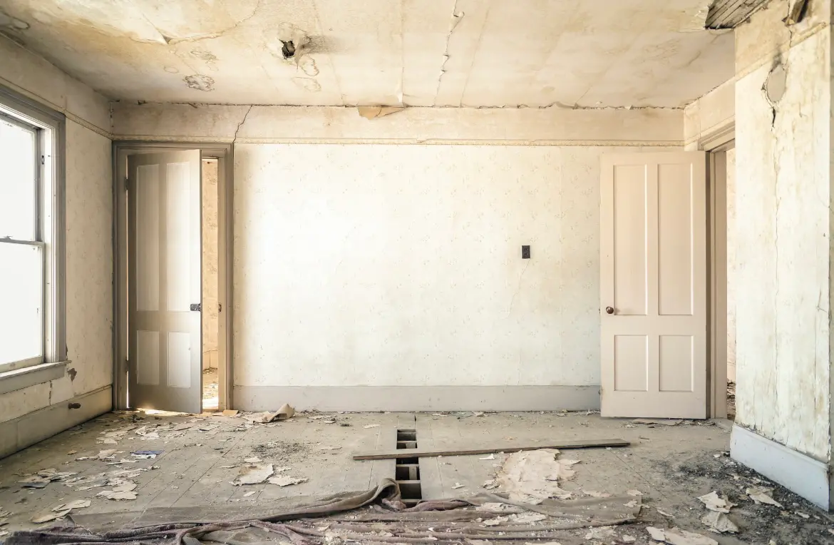 Waste disposal crew managing a cleanout project in South Alamo